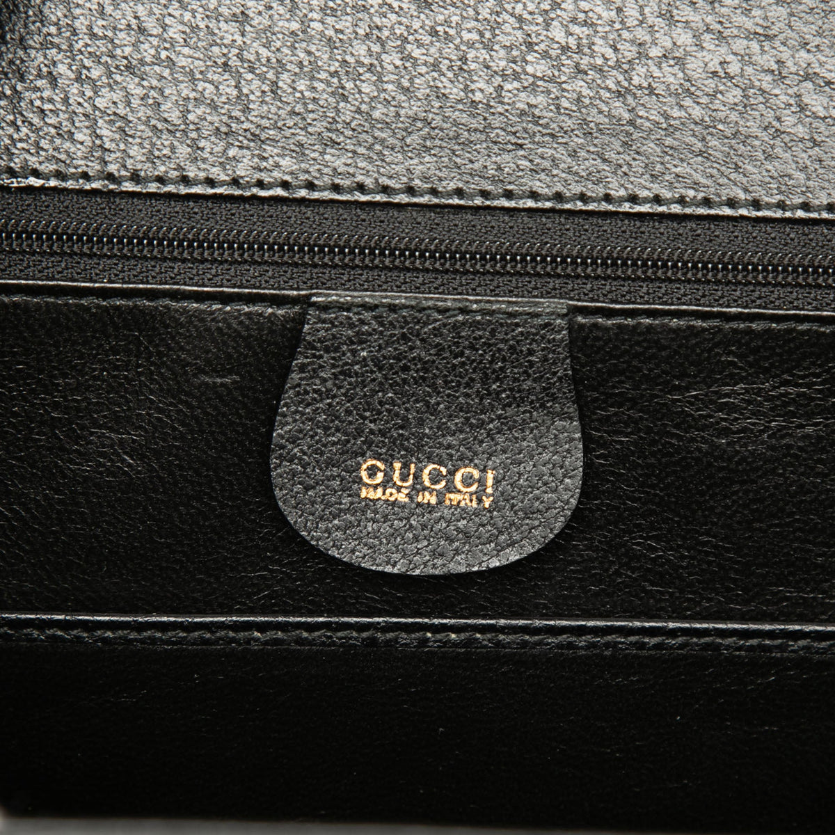 Gucci Grained Calfskin Bamboo Night — Black