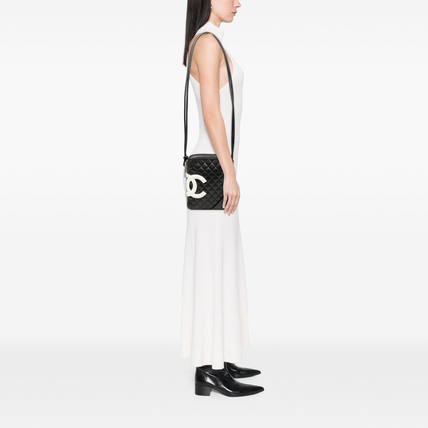 Chanel Quilted Lambskin Cambon Ligne Crossbody