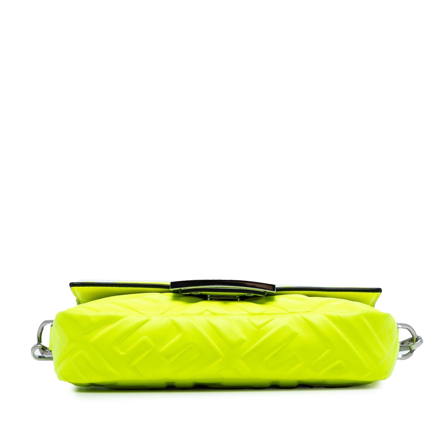 Fendi Mini Zucca Embossed Leather Baguette Satchel
