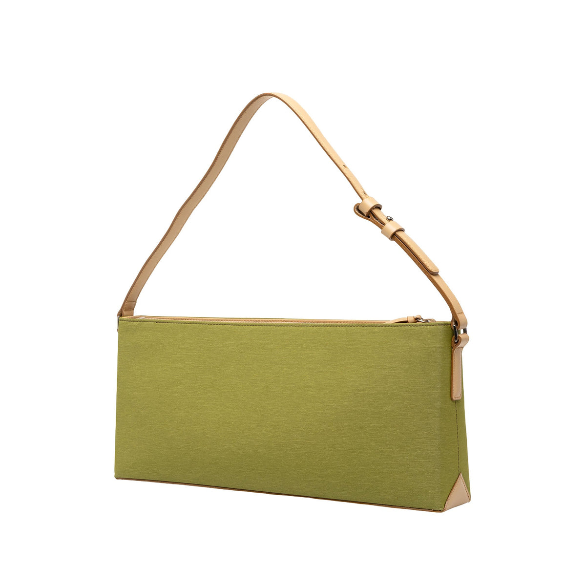 Burberry Stitched Supernova Check Satin Shoulder Bag — Green