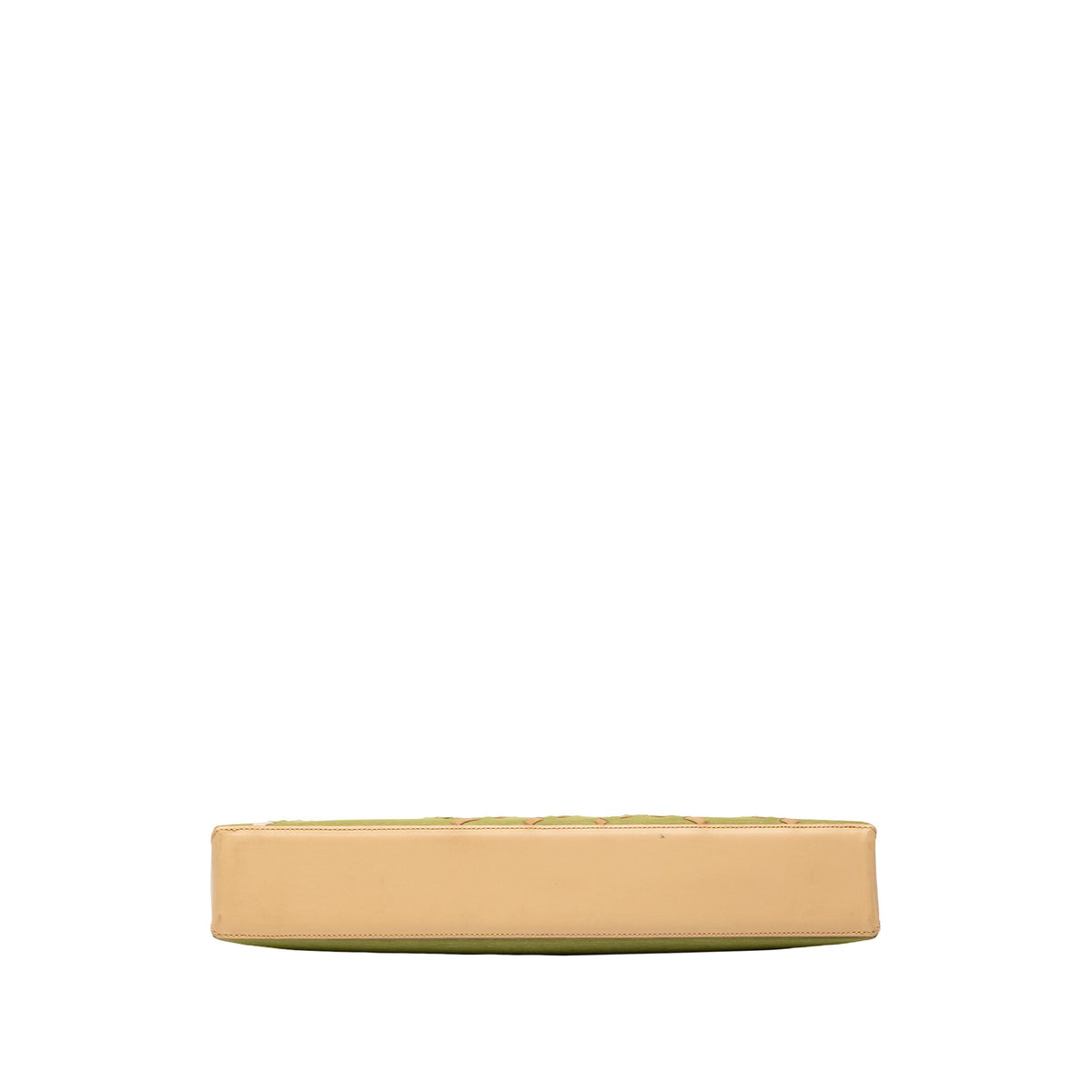 Burberry Stitched Supernova Check Satin Shoulder Bag — Green