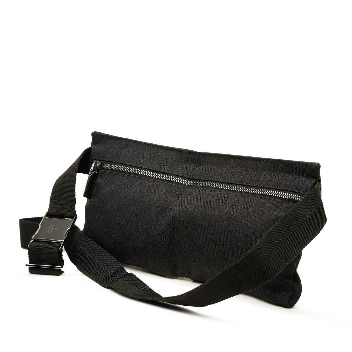 Gucci GG Canvas Double Pocket Belt Bag