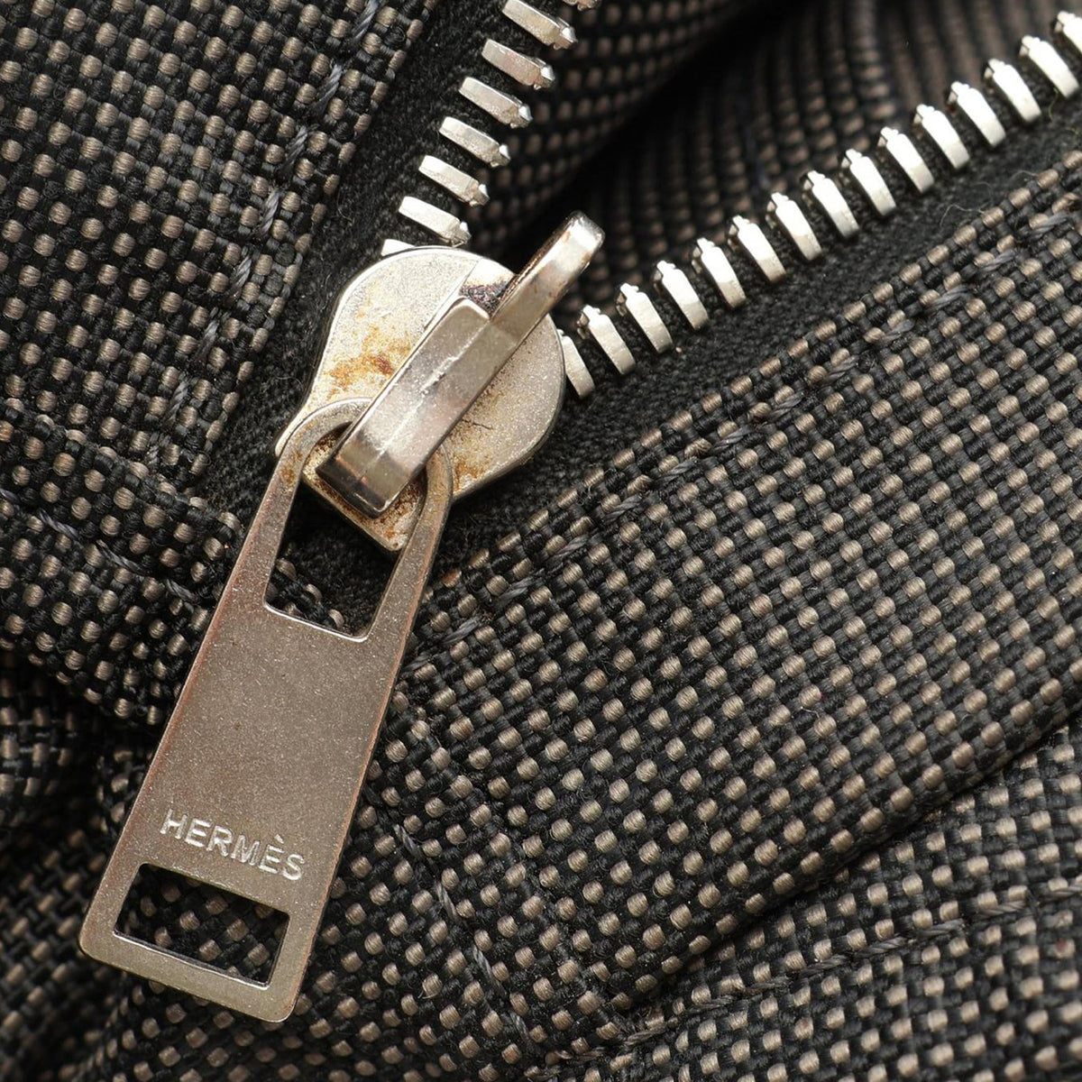 Hermès Canvas Herline PM — Gray