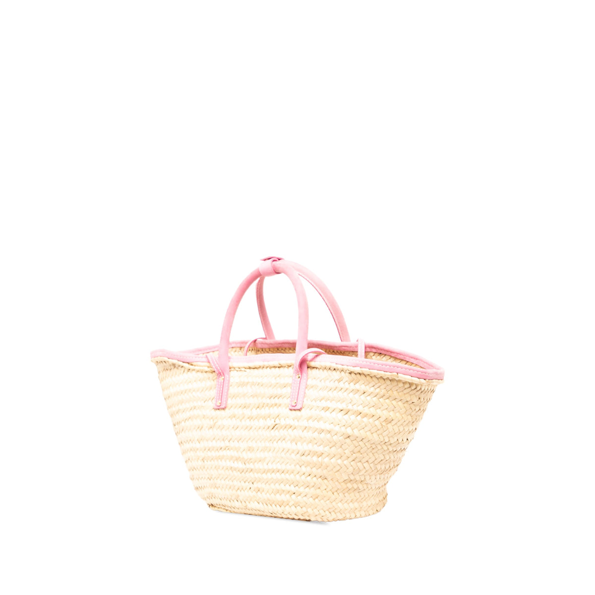 Jacquemus Straw Le Grand Panier Soli Satchel — Beige