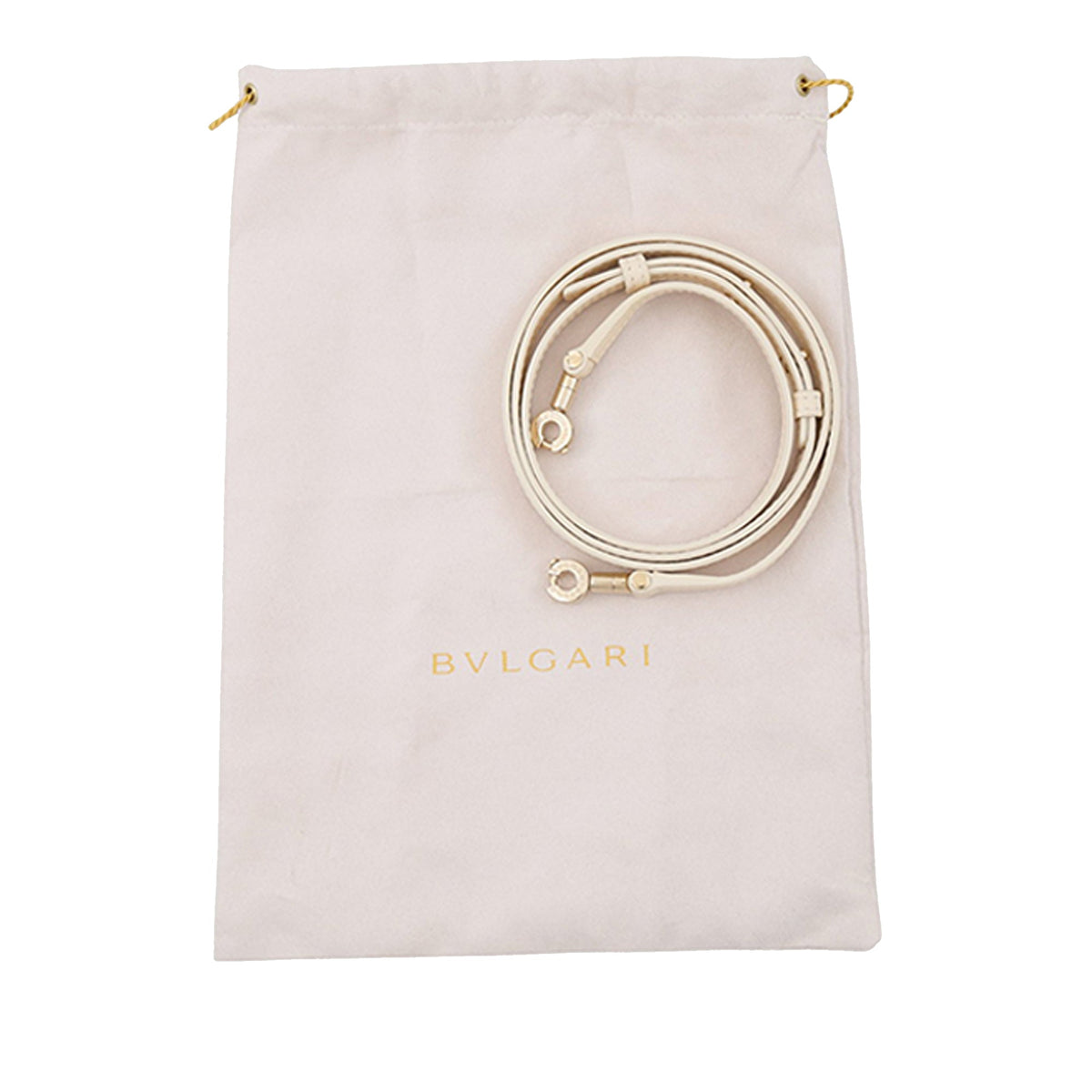 Bvlgari Mini Embossed Leather Logo Infinitum Satchel