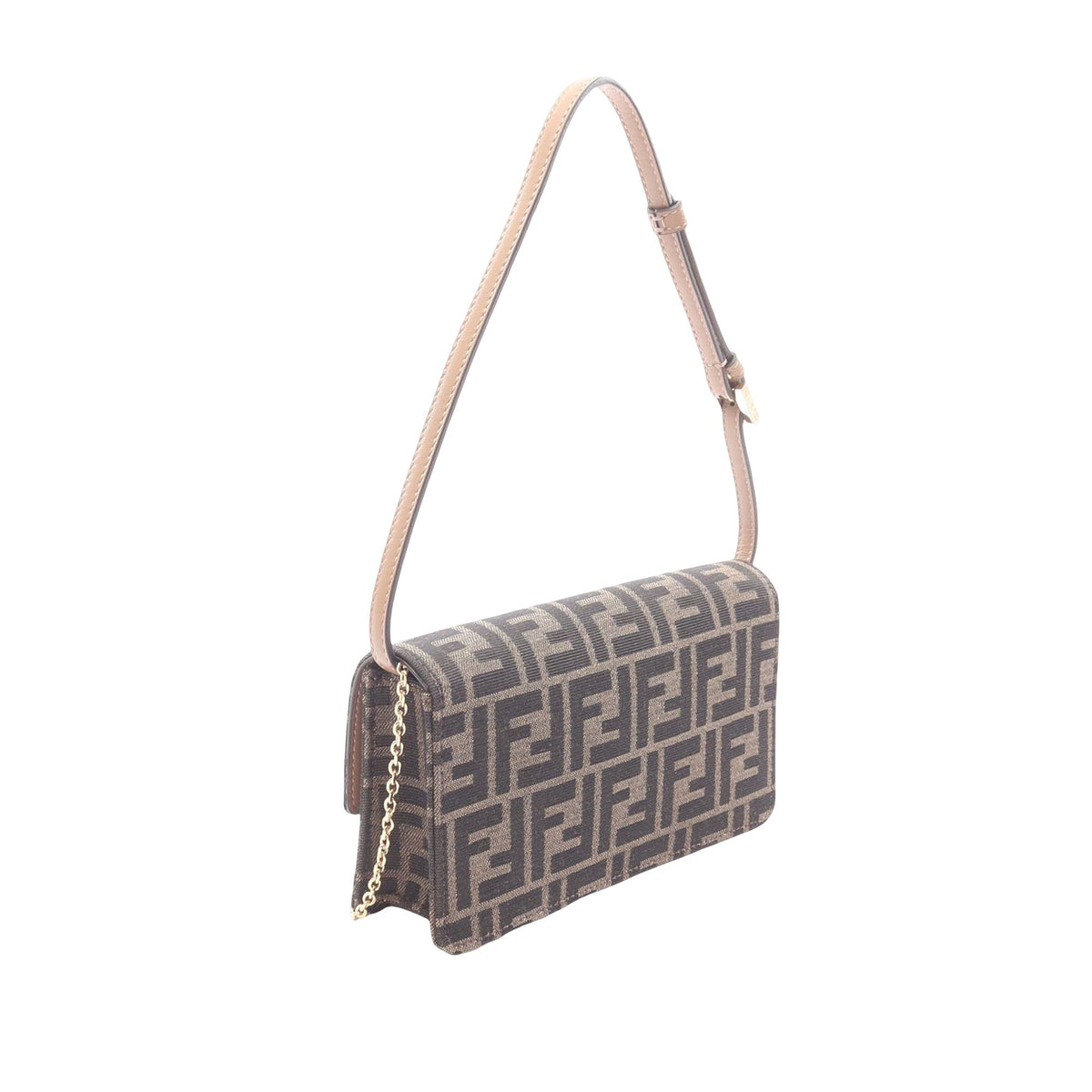 Fendi Zucca Canvas Baguette Satchel