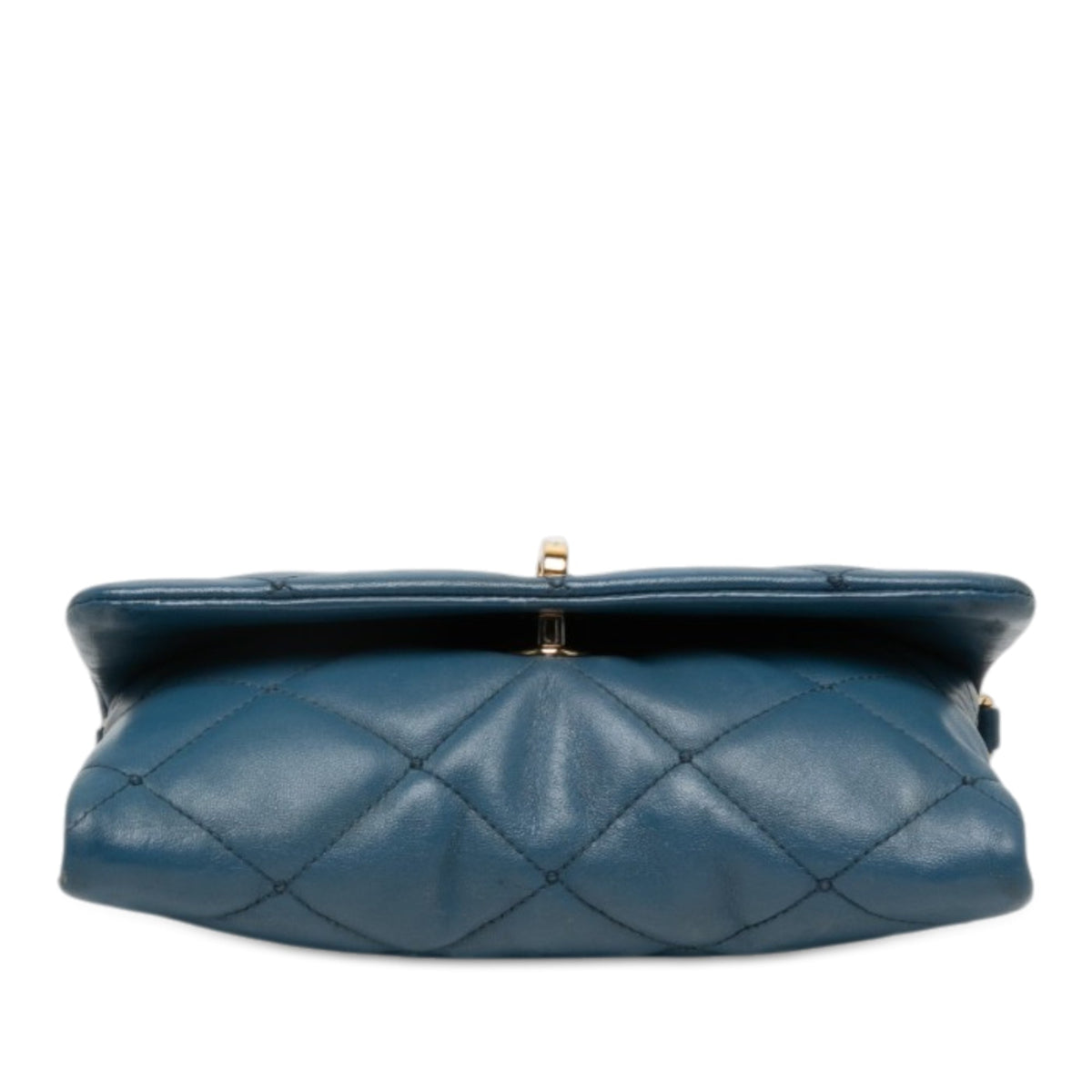 Dolce & Gabbana Quilted Leather Chain Crossbody — Blue
