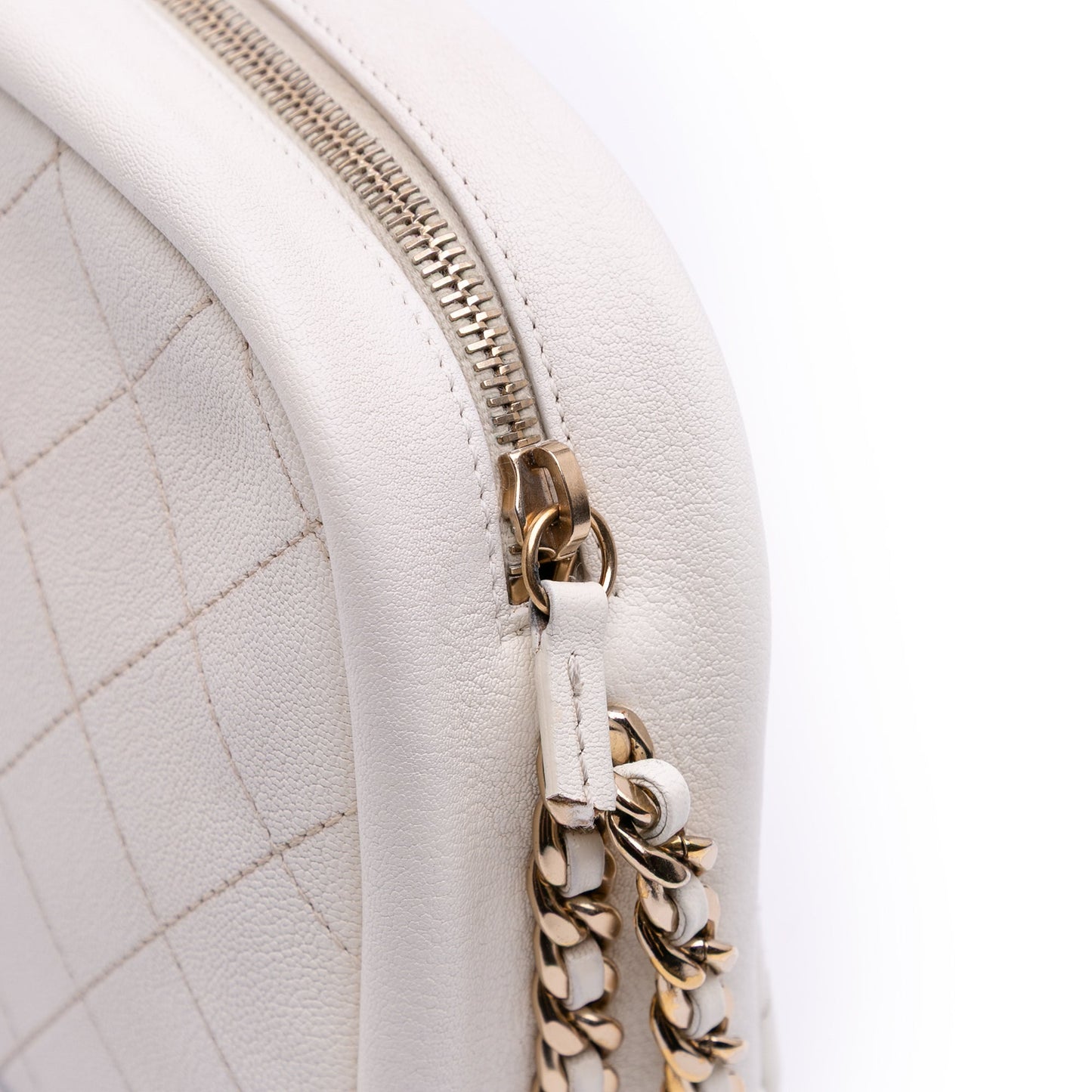 Chanel Medium Quilted Goatskin Casual Trip Camera Bag
