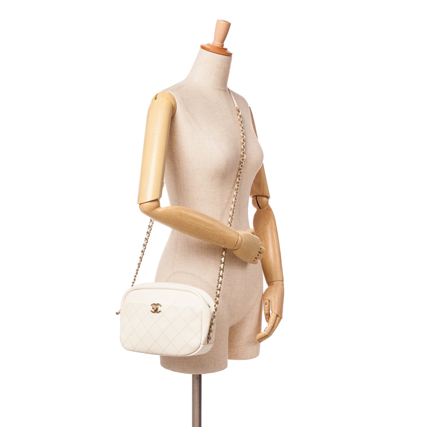 Chanel Medium Quilted Goatskin Casual Trip Camera Bag