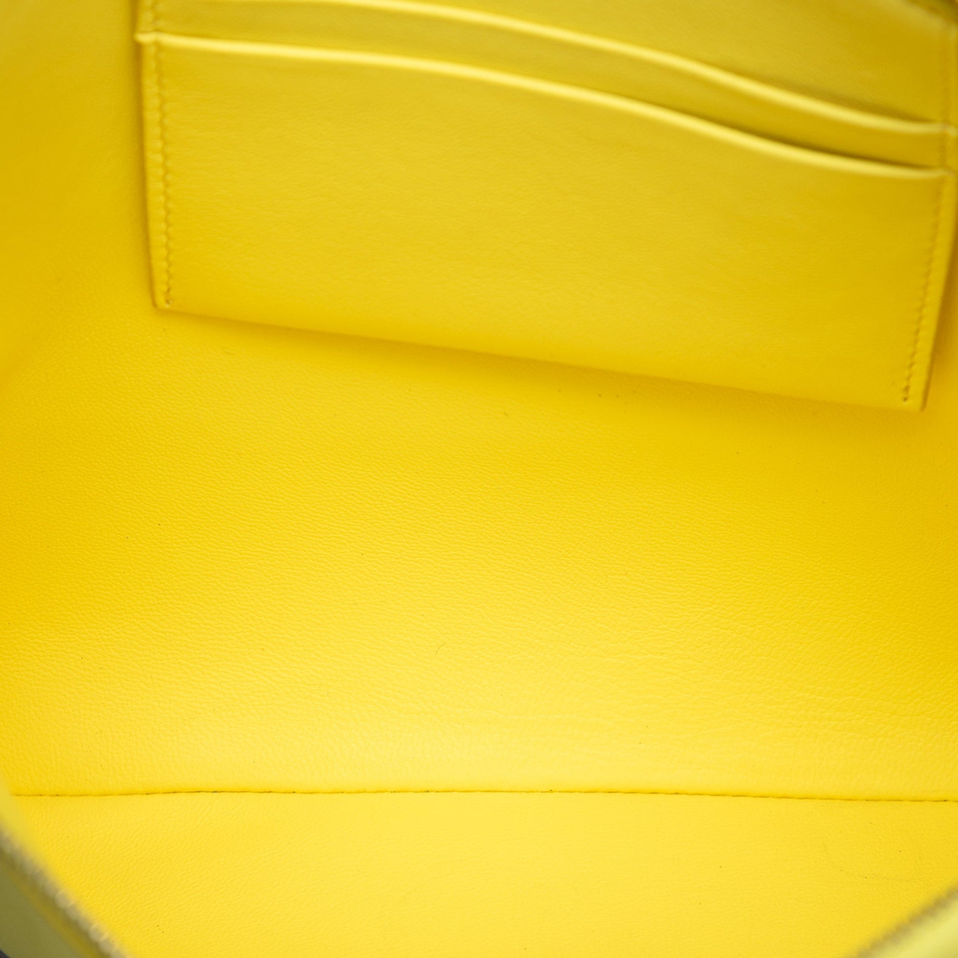 Bicolor Leather Solo Clutch