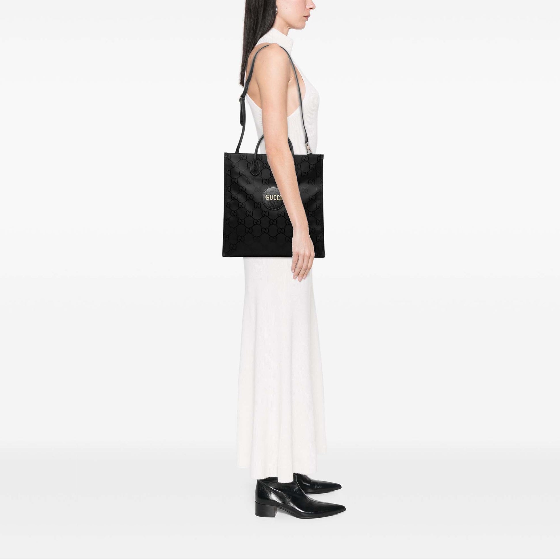 Gucci Medium GG Nylon Off the Grid Convertible Tote