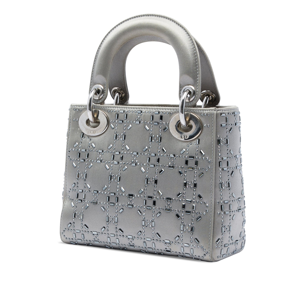 Dior Mini Satin Cannage Crystal Embellished Lady Dior