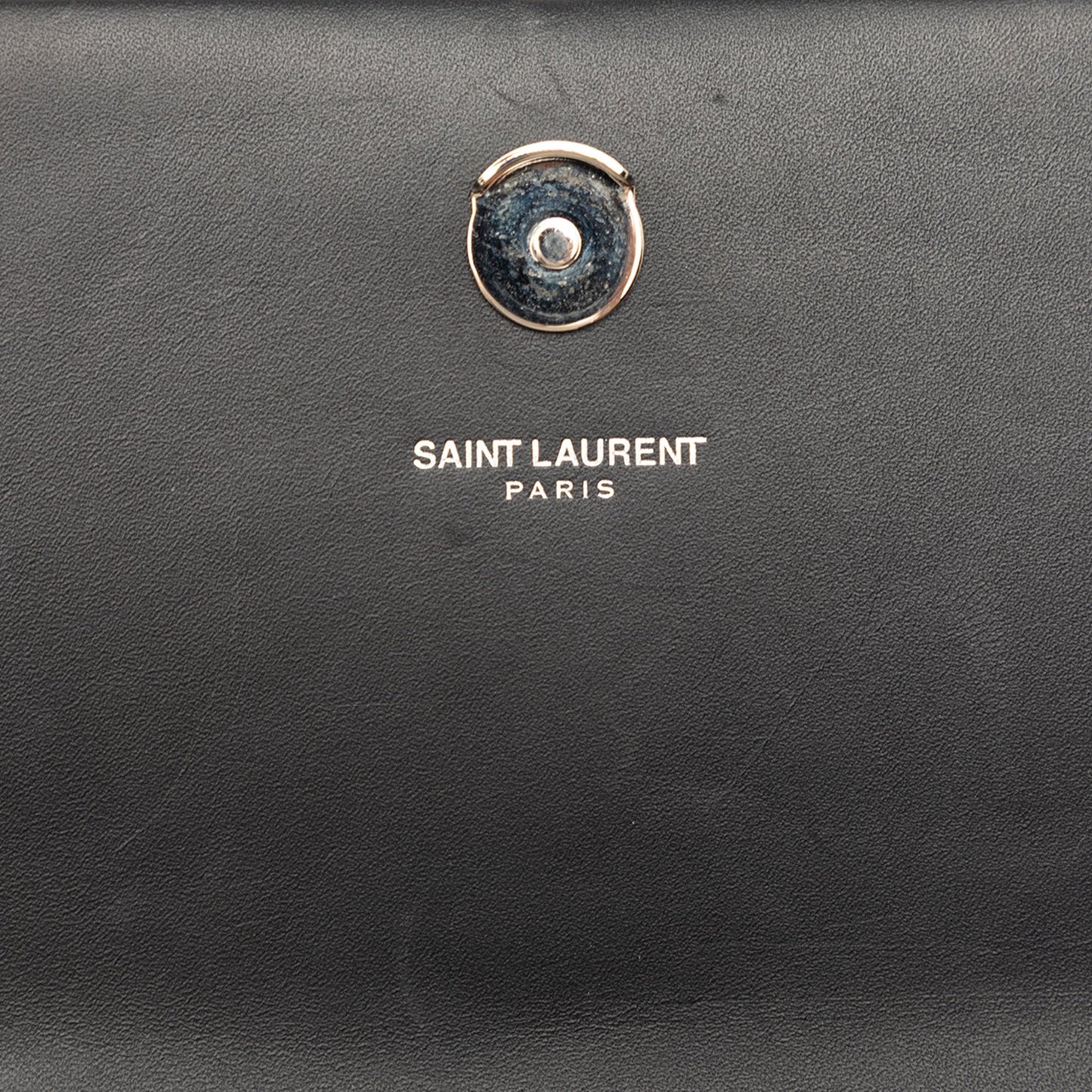 Saint Laurent Calfskin Cloud Star Applique Classic Monogram Kate Tassel Wallet on Chain