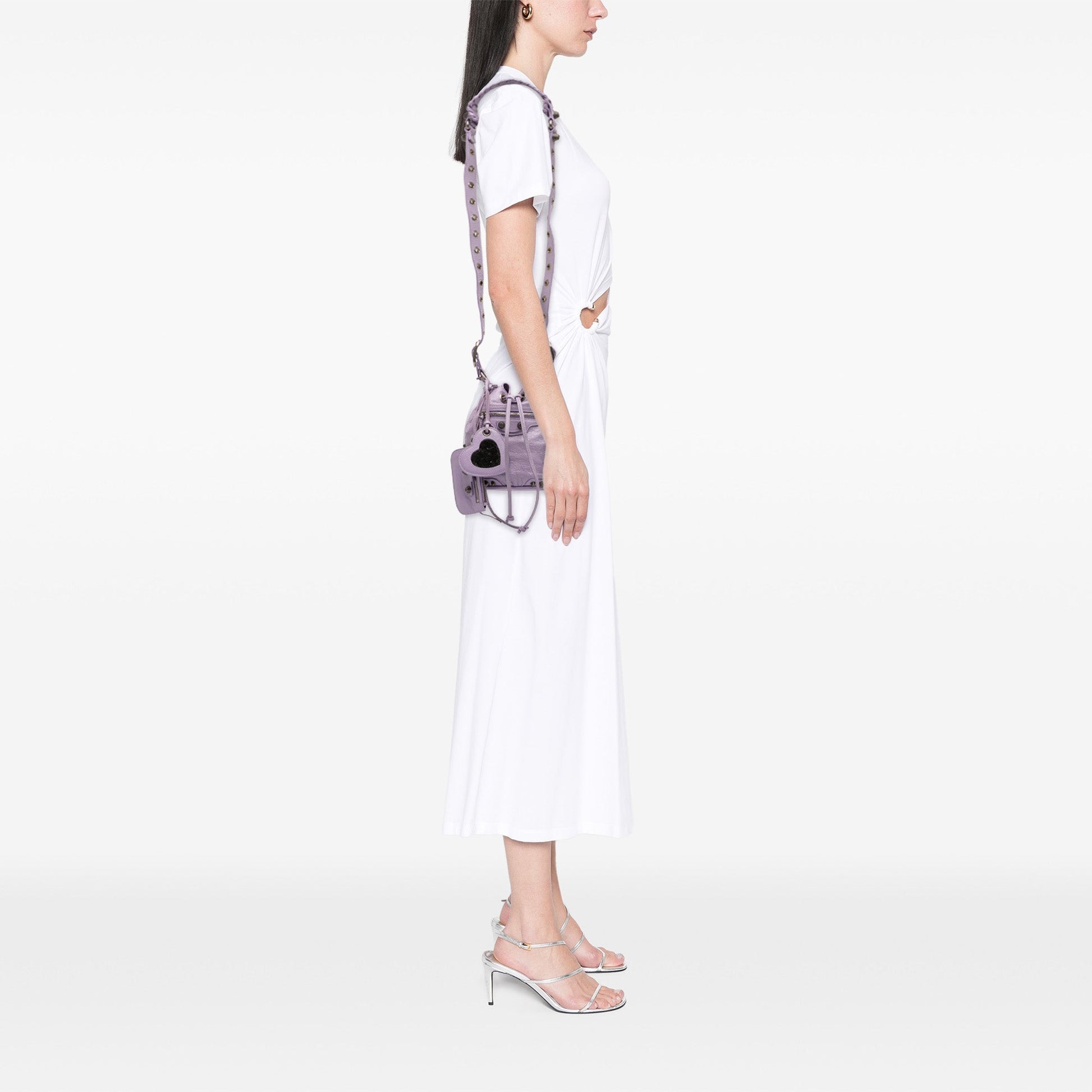 Balenciaga Lambskin Le Cagole Bucket Bag XS