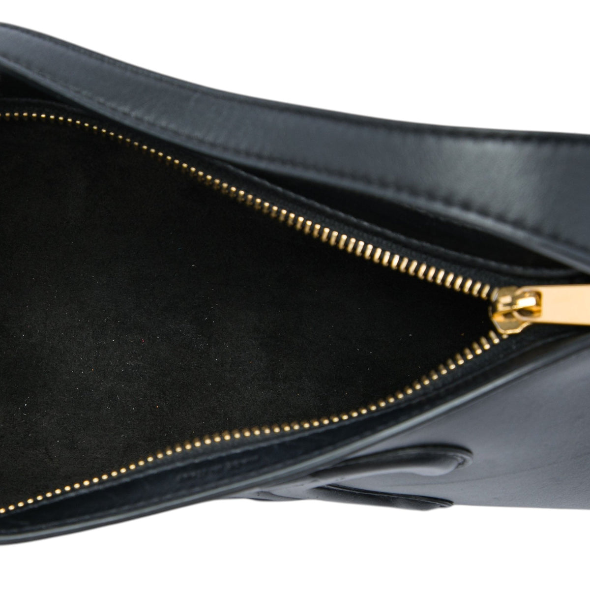 Celine Smooth Calfskin Cuir Triomphe Shoulder Bag — Black