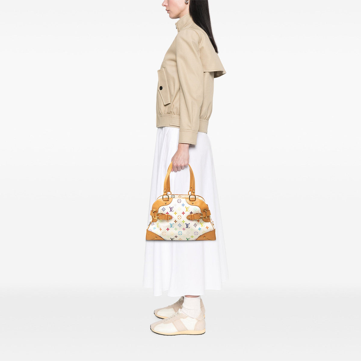 Louis Vuitton Monogram Multicolore Claudia — White