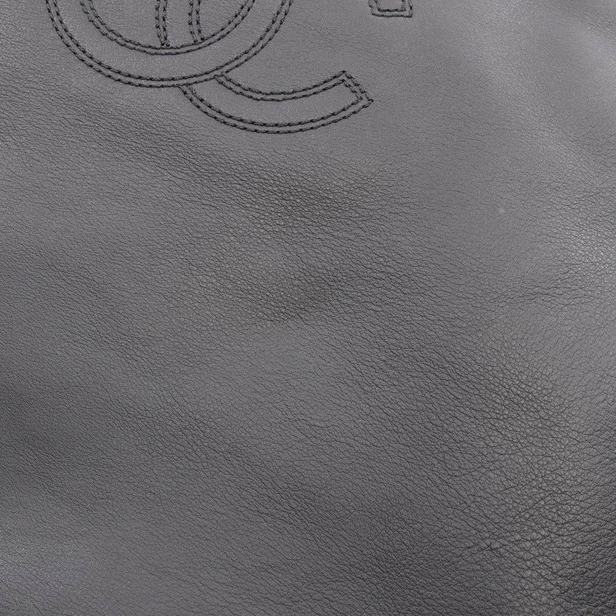 Chanel CC Lambskin Leather Tote Bag