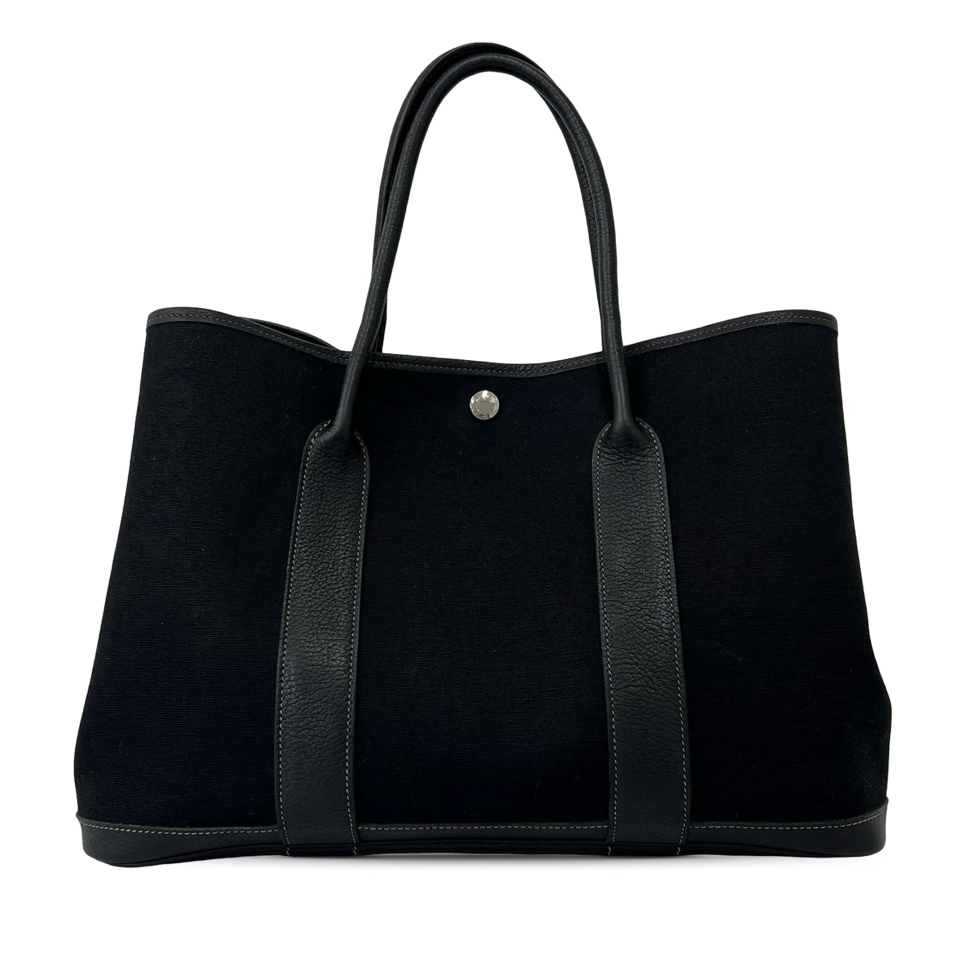 Hermès HERMES Garden party PM Tote Bag Tower ash Buffl black 44610