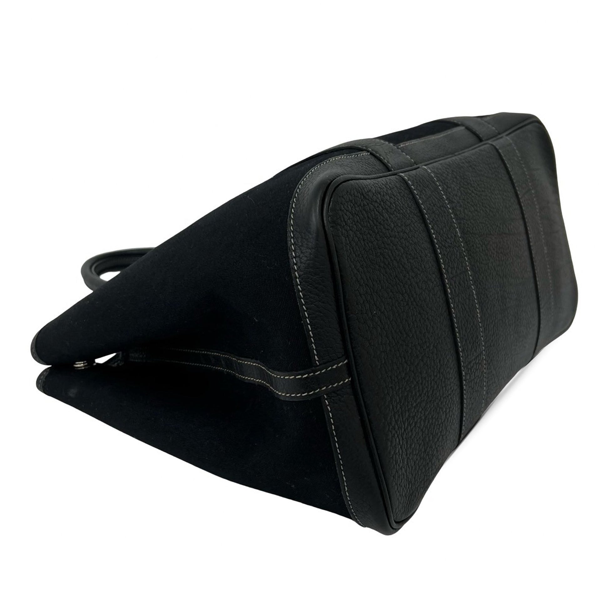 Hermès HERMES Garden party PM Tote Bag Tower ash Buffl black 44610