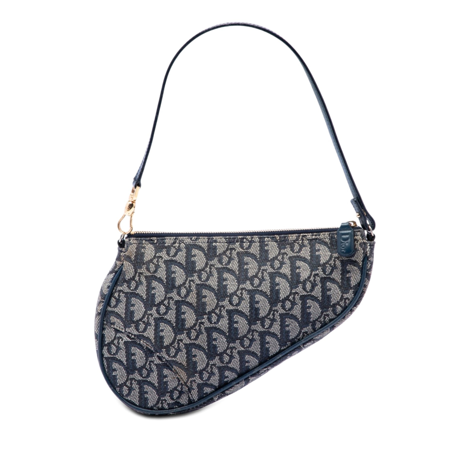Dior Mini Diorissimo Canvas Saddle Pochette