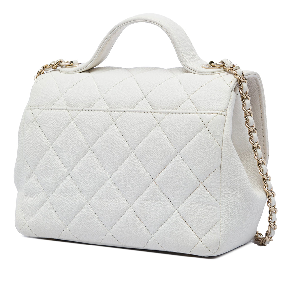 Chanel Small Quilted Caviar Business Affinity Top Handle Flap