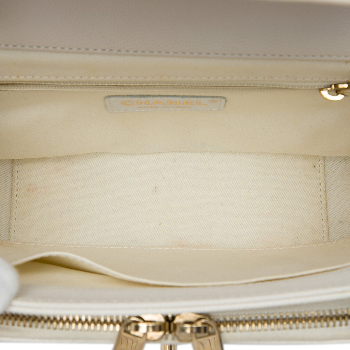 Chanel Small Quilted Caviar Business Affinity Top Handle Flap