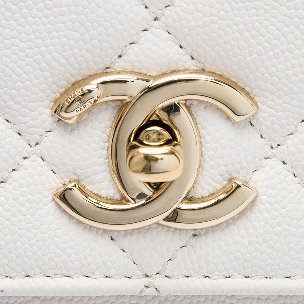 Chanel Small Quilted Caviar Business Affinity Top Handle Flap