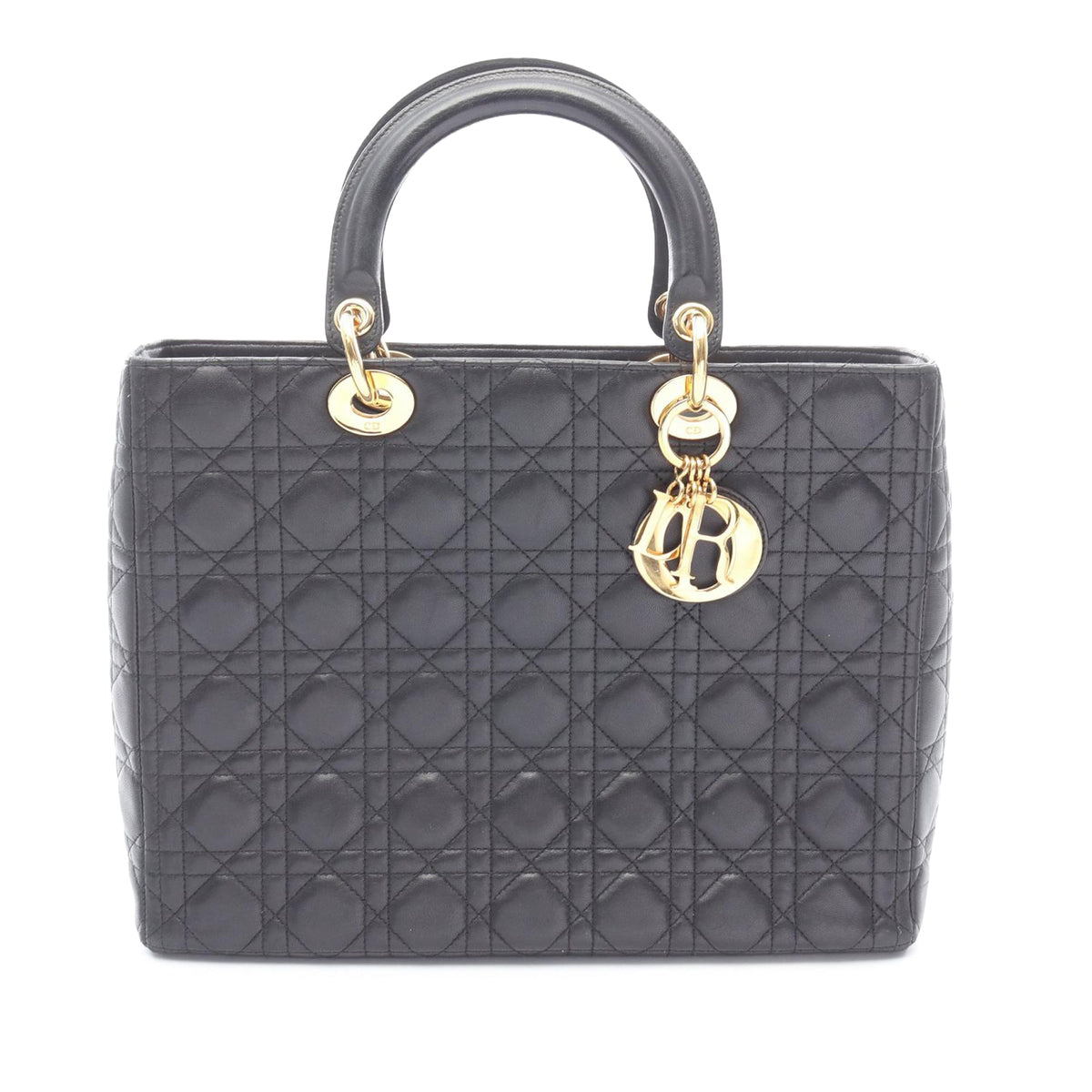 Dior Large Lambskin Cannage Lady Dior