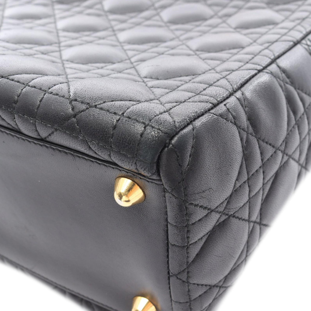 Dior Large Lambskin Cannage Lady Dior