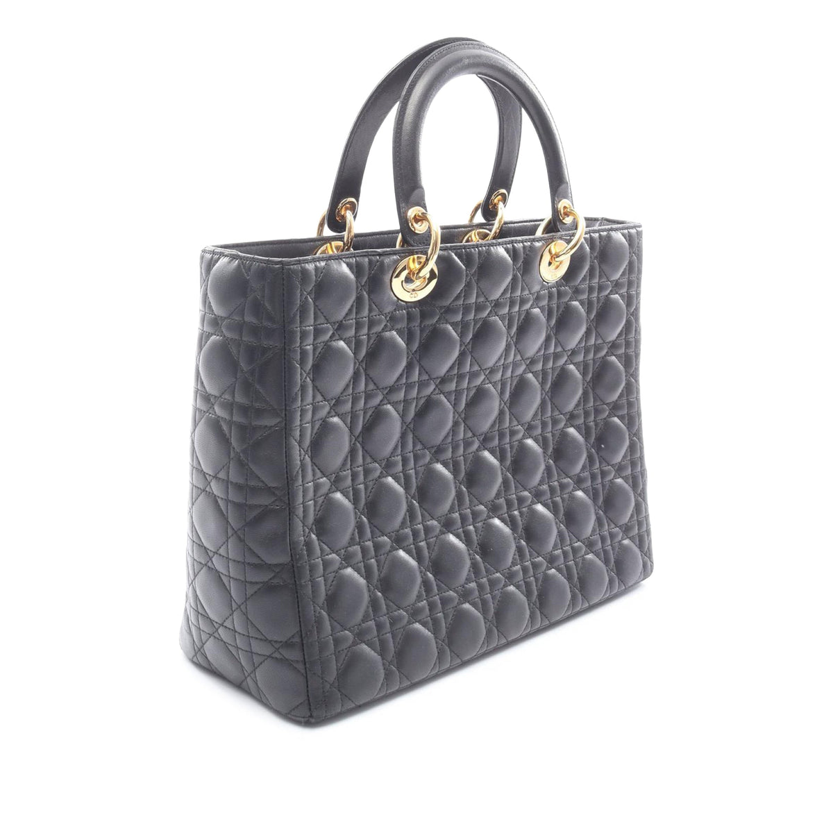 Dior Large Lambskin Cannage Lady Dior