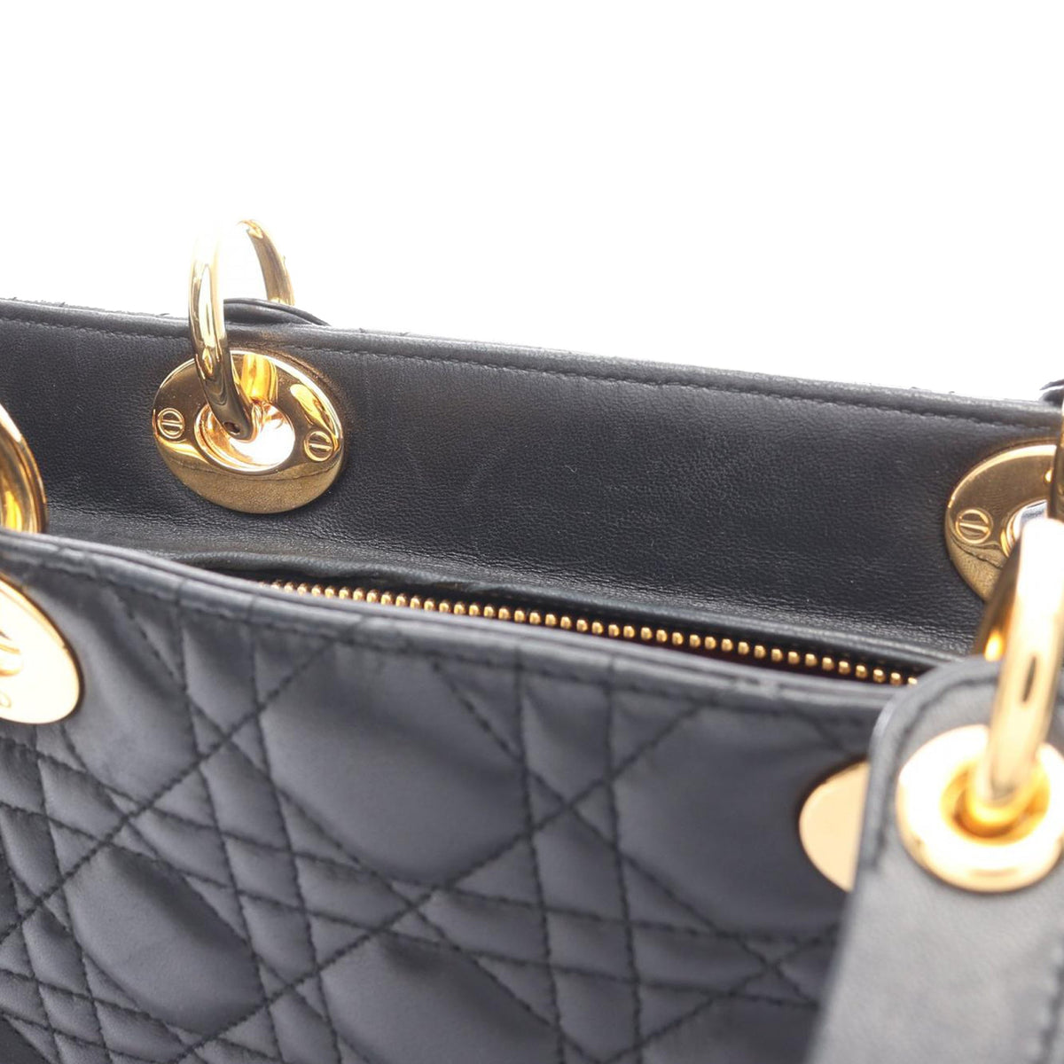 Dior Large Lambskin Cannage Lady Dior