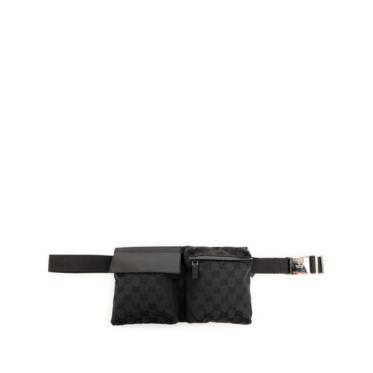 Gucci GG Canvas Double Pocket Belt Bag
