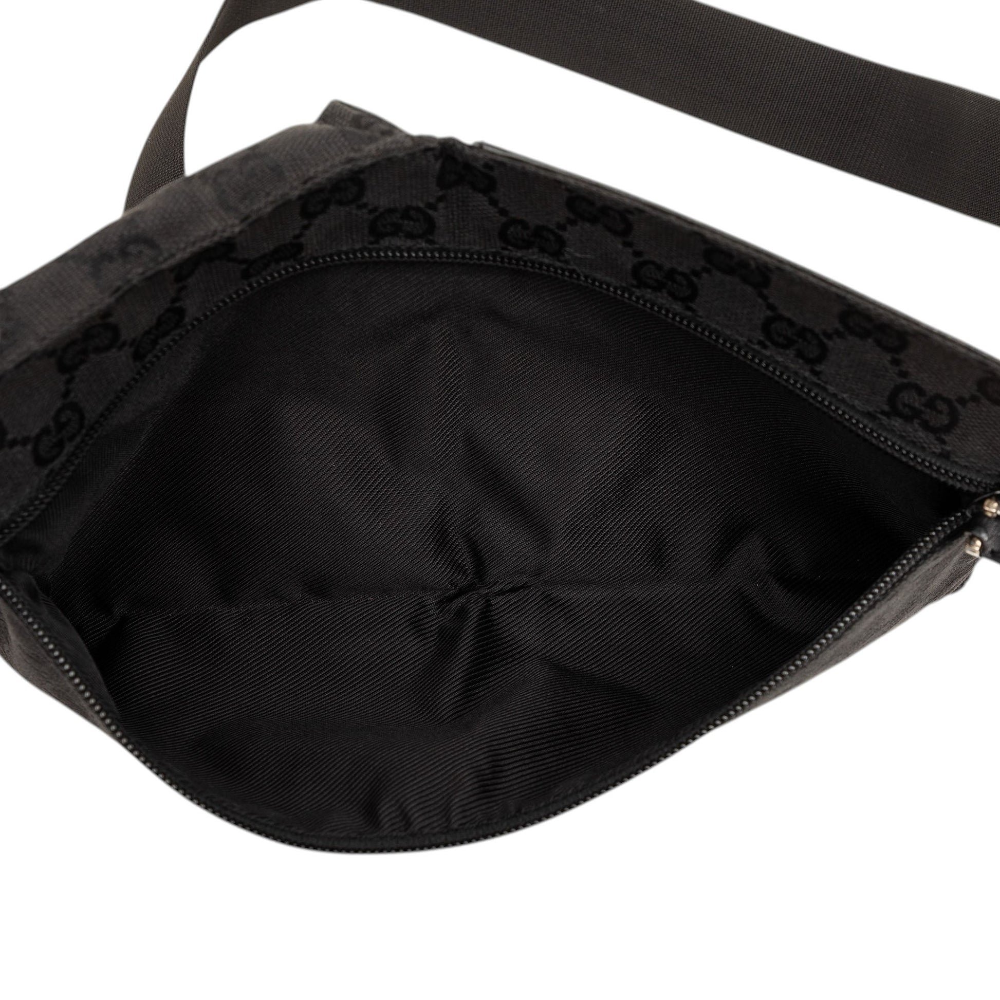 Gucci GG Canvas Double Pocket Belt Bag