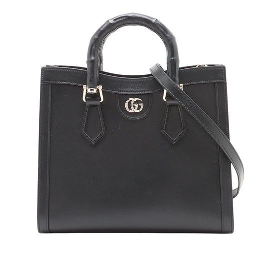 Gucci Medium Calfskin Bamboo Diana Satchel