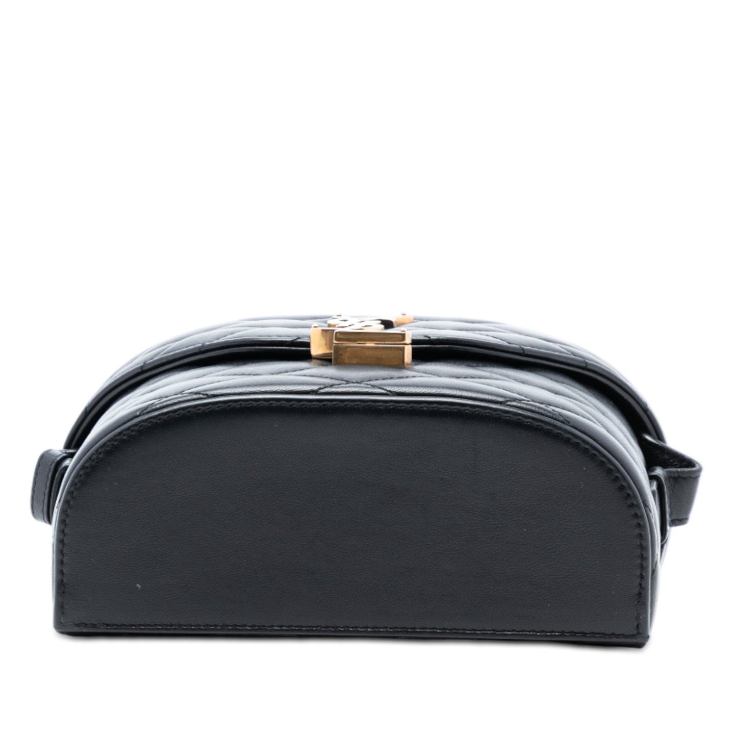 Saint Laurent Quilted Lambskin Monogram June Box Bag