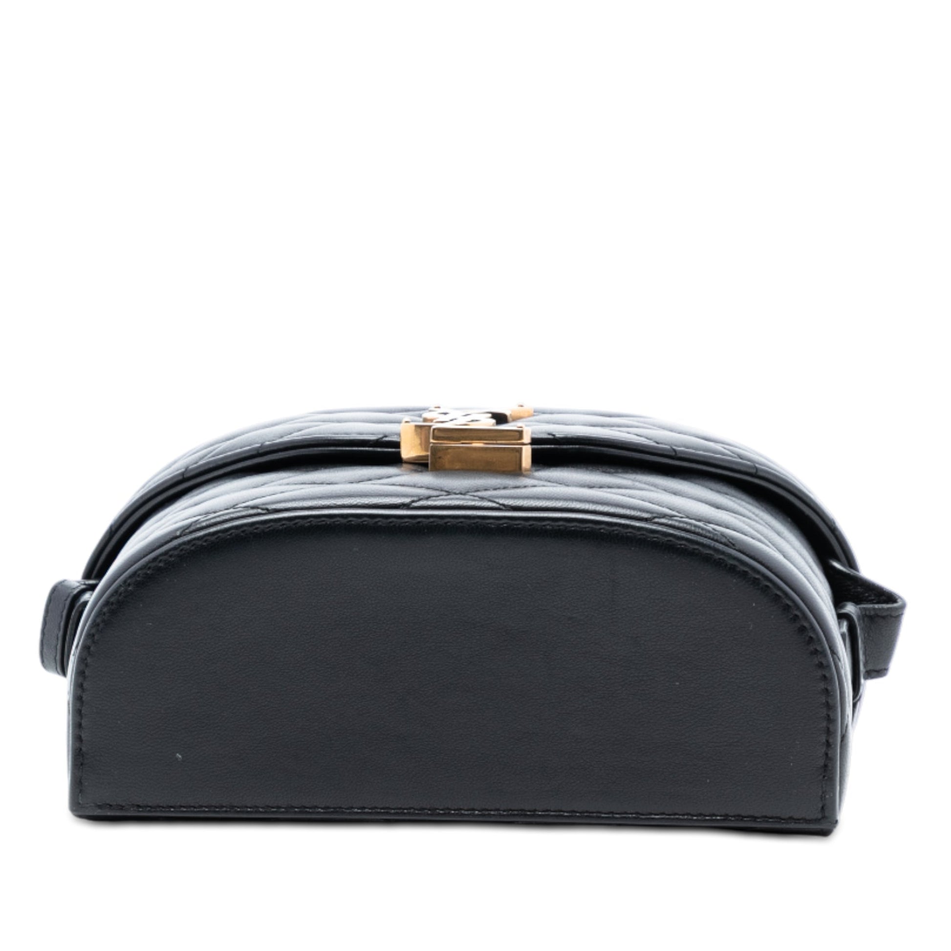 Saint Laurent Quilted Lambskin Monogram June Box Bag