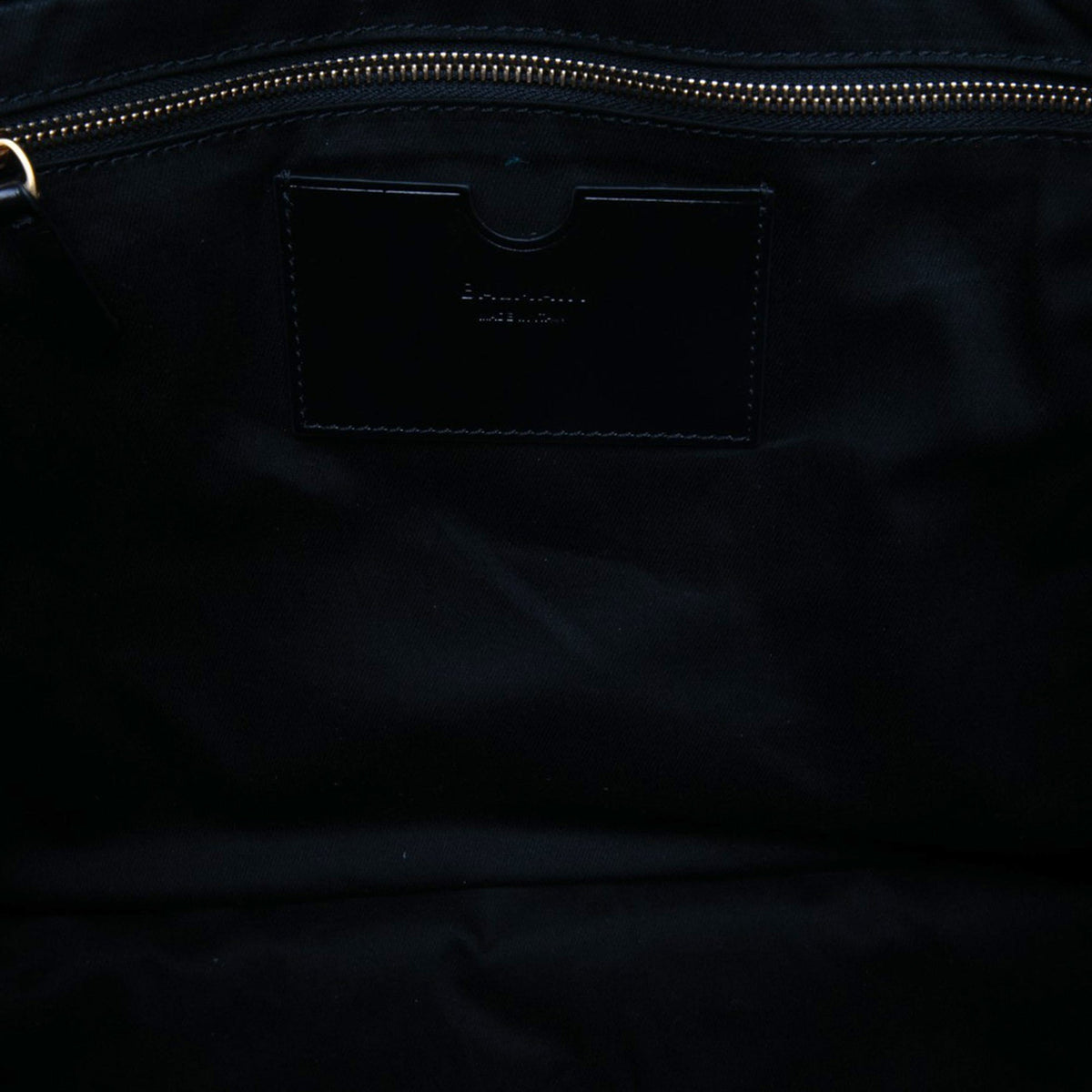Balmain Embossed Crackled Calfskin 1945 Soft Tote — Black