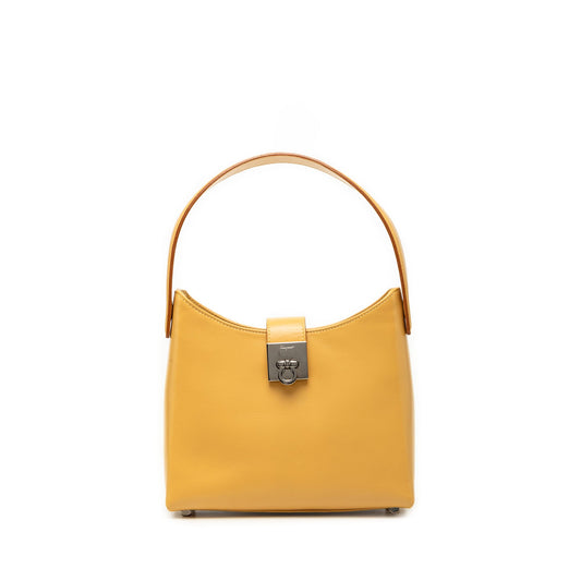 Ferragamo Leather Gancini Handbag