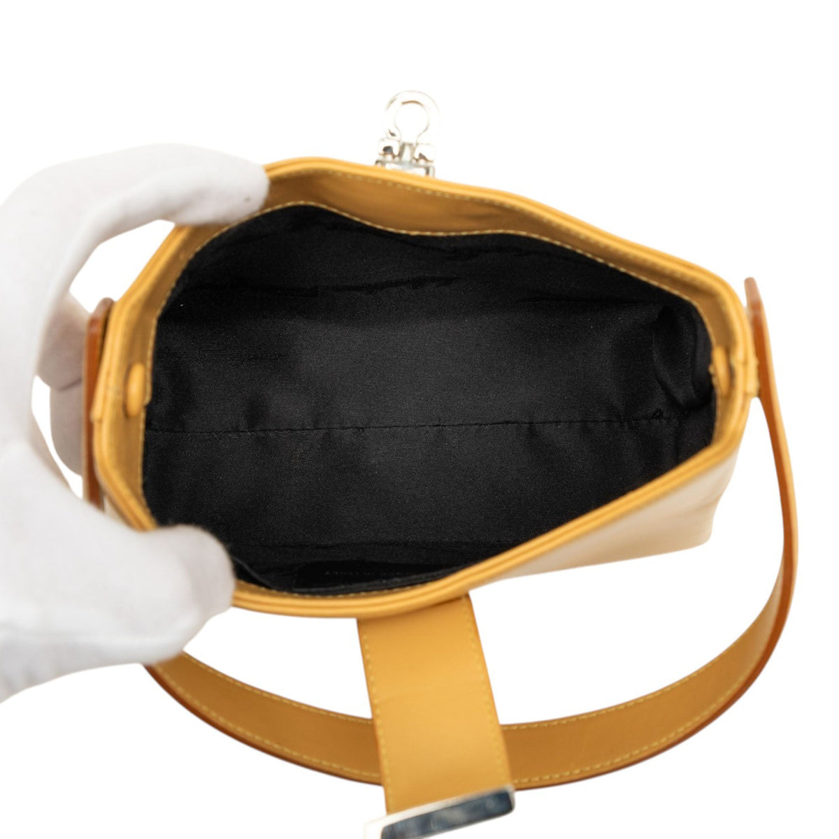 Ferragamo Leather Gancini Handbag