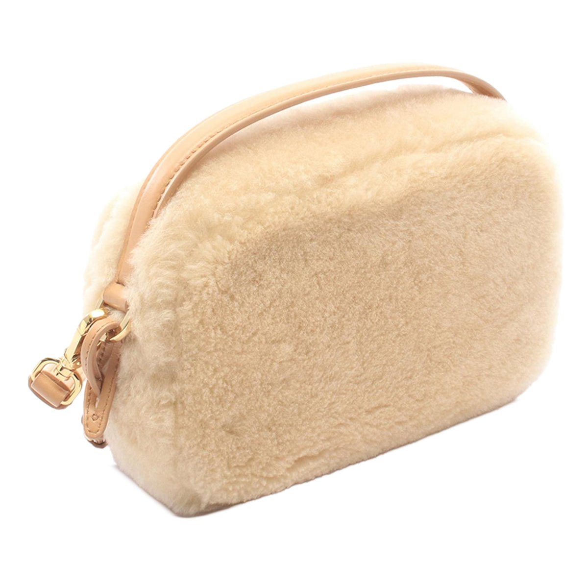 Prada Mini Shearling Odette Satchel