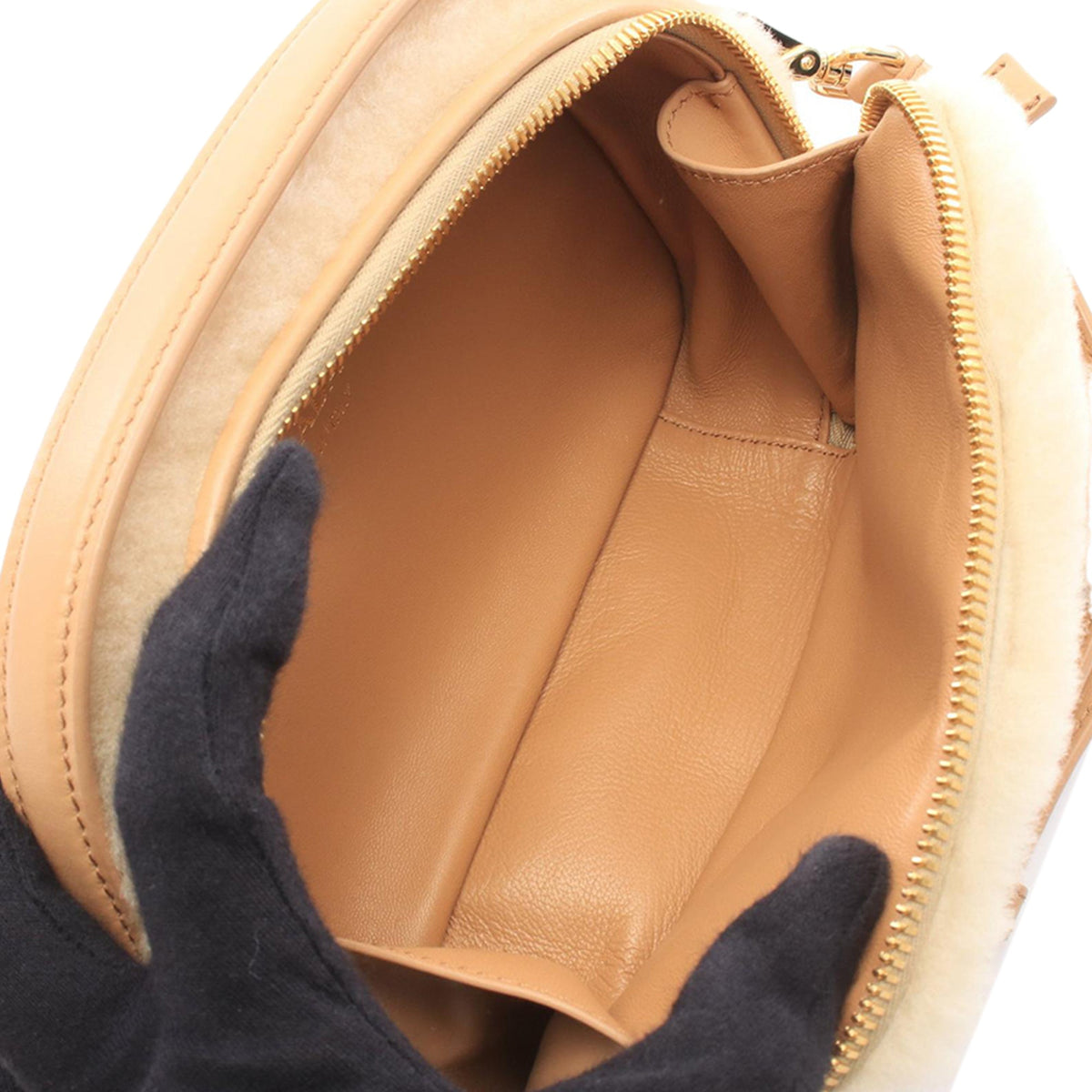 Prada Mini Shearling Odette Satchel