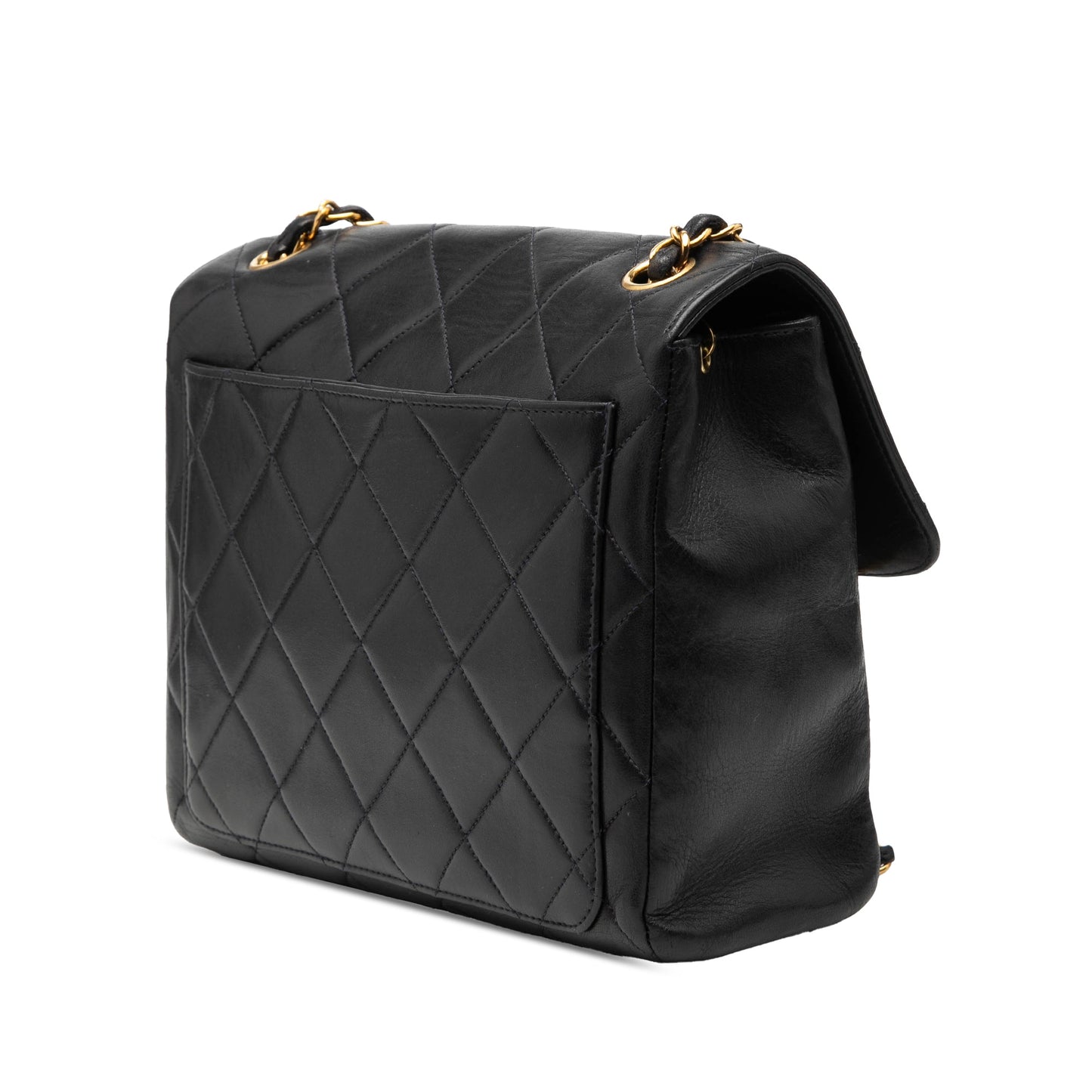 Chanel CC Quilted Lambskin Single Flap