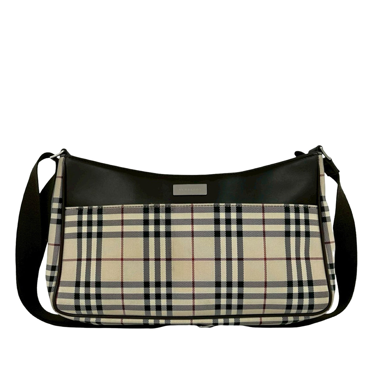 Burberry House Check Canvas Shoulder Bag