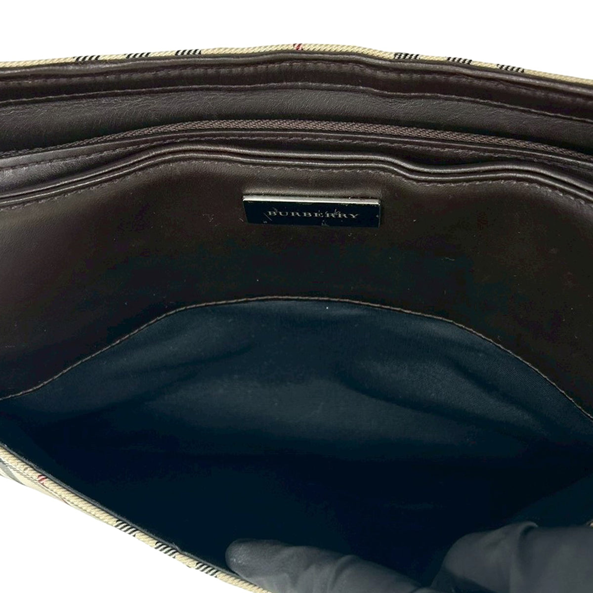 Burberry House Check Canvas Shoulder Bag