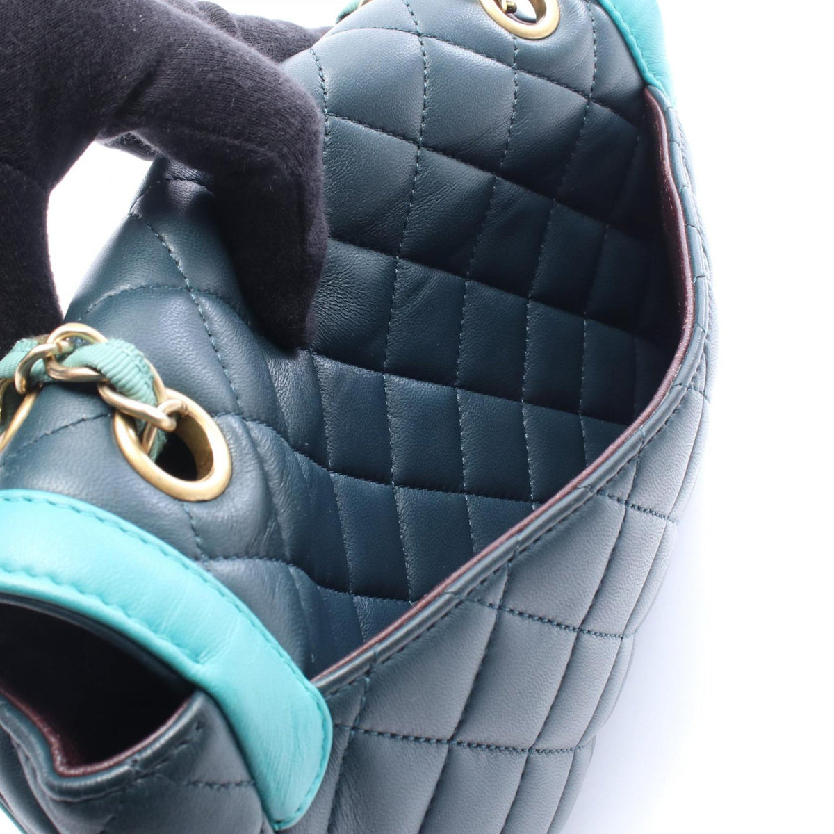 Chanel Medium Quilted Lambskin Two-Tone Day Flap