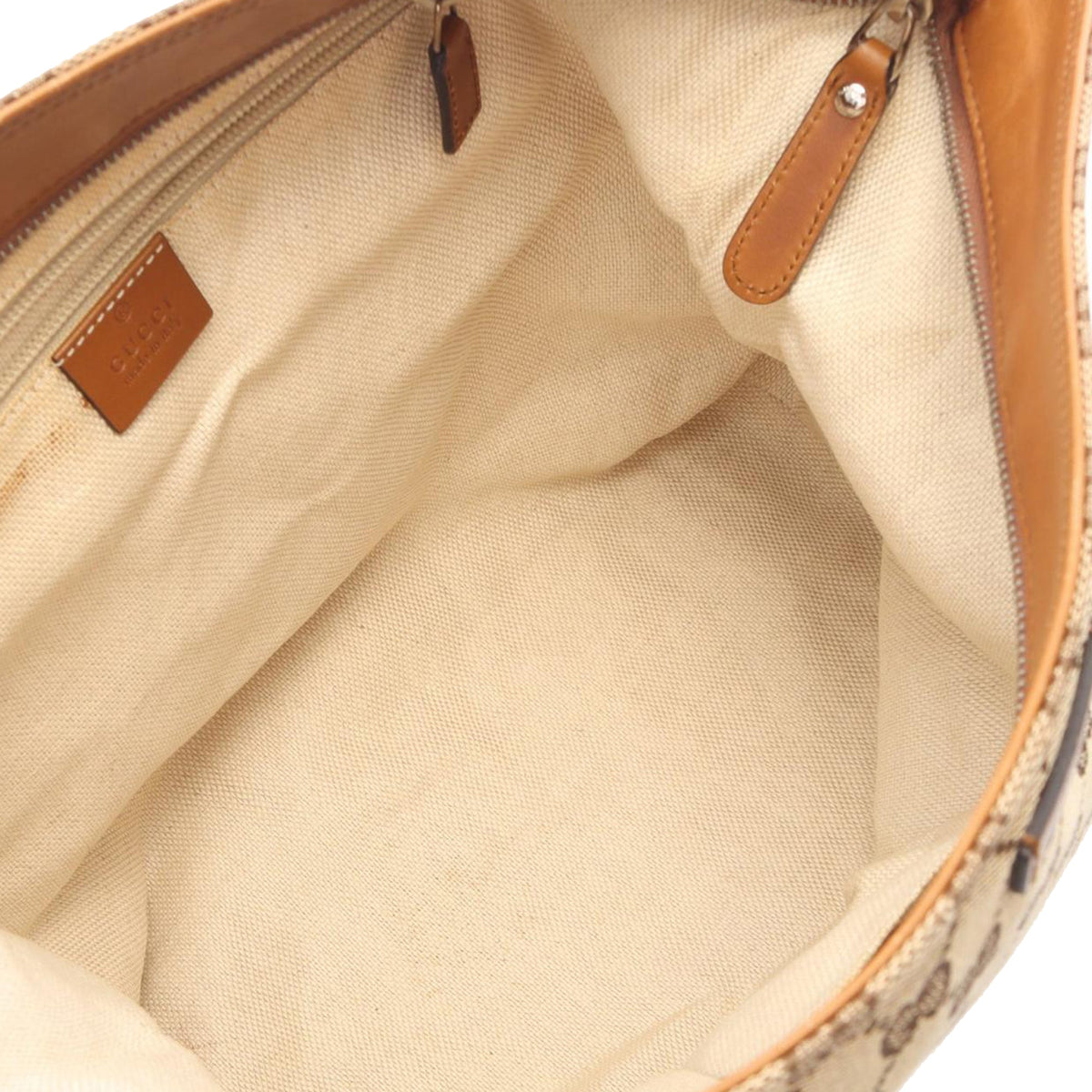 Gucci GG Canvas Web Crossbody — Beige