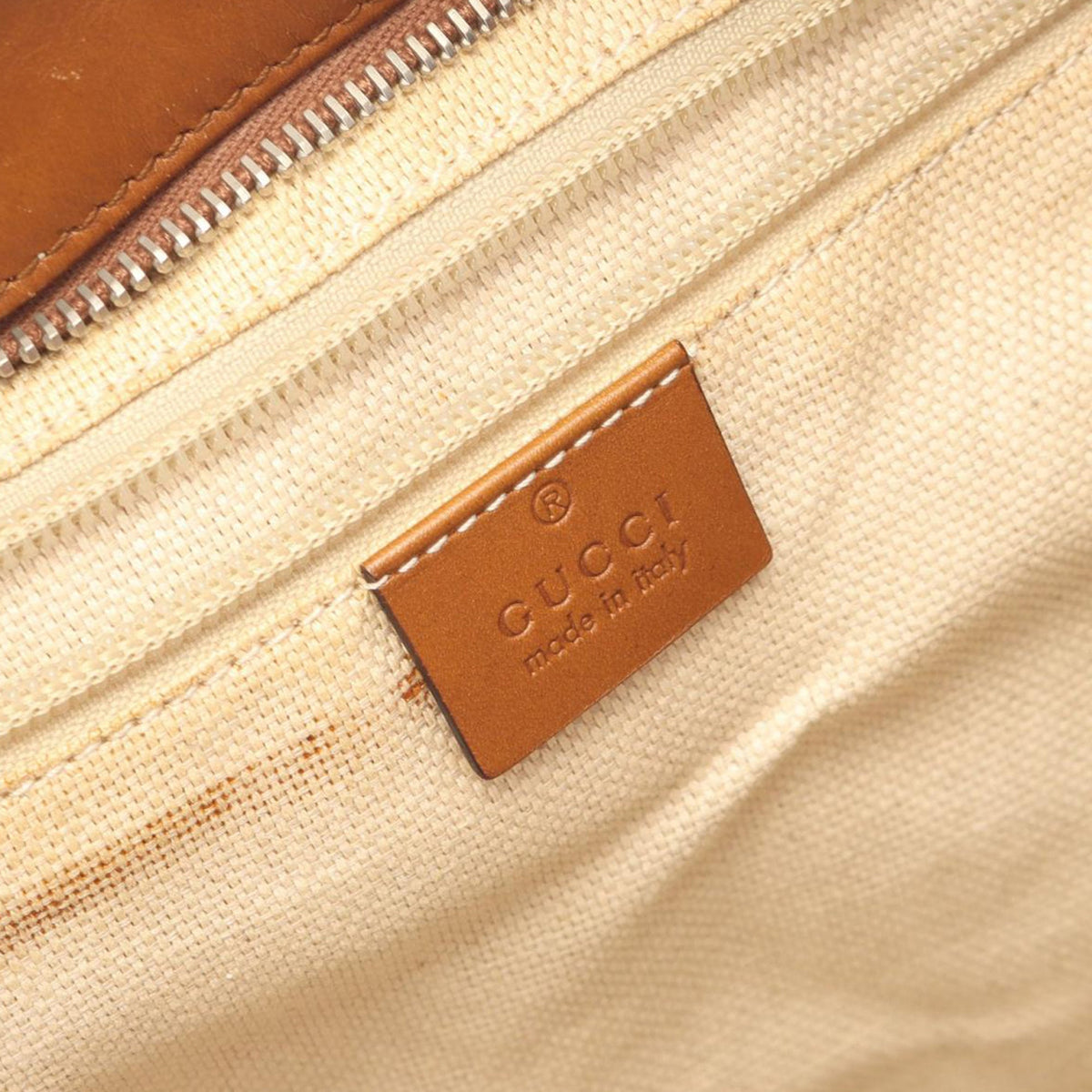 Gucci GG Canvas Web Crossbody — Beige