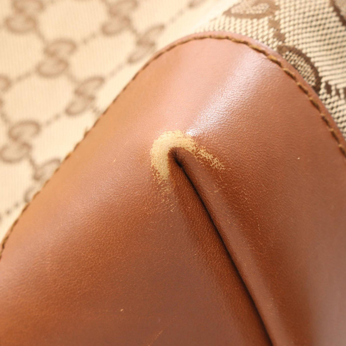 Gucci GG Canvas Web Crossbody — Beige