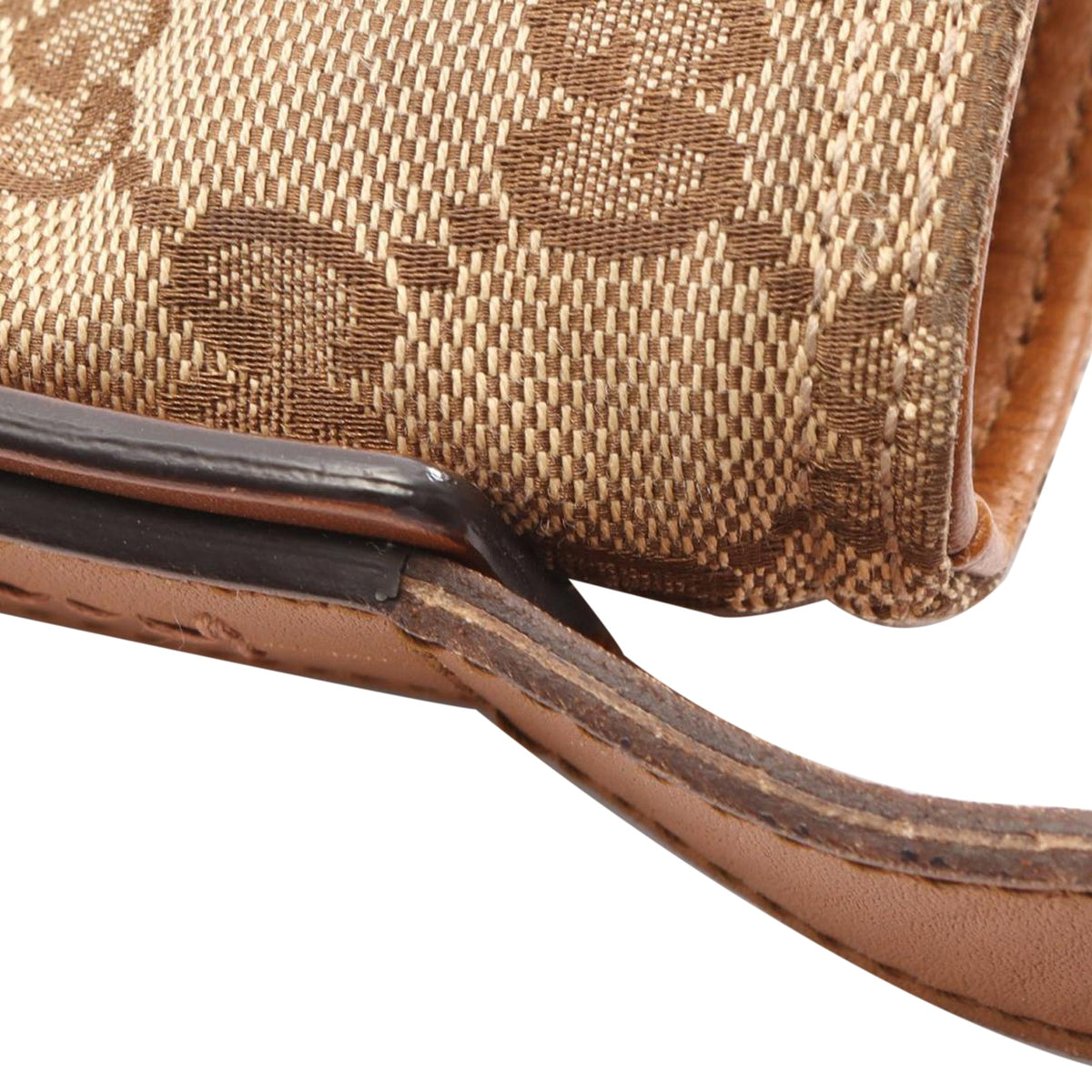 Gucci GG Canvas Web Crossbody — Beige