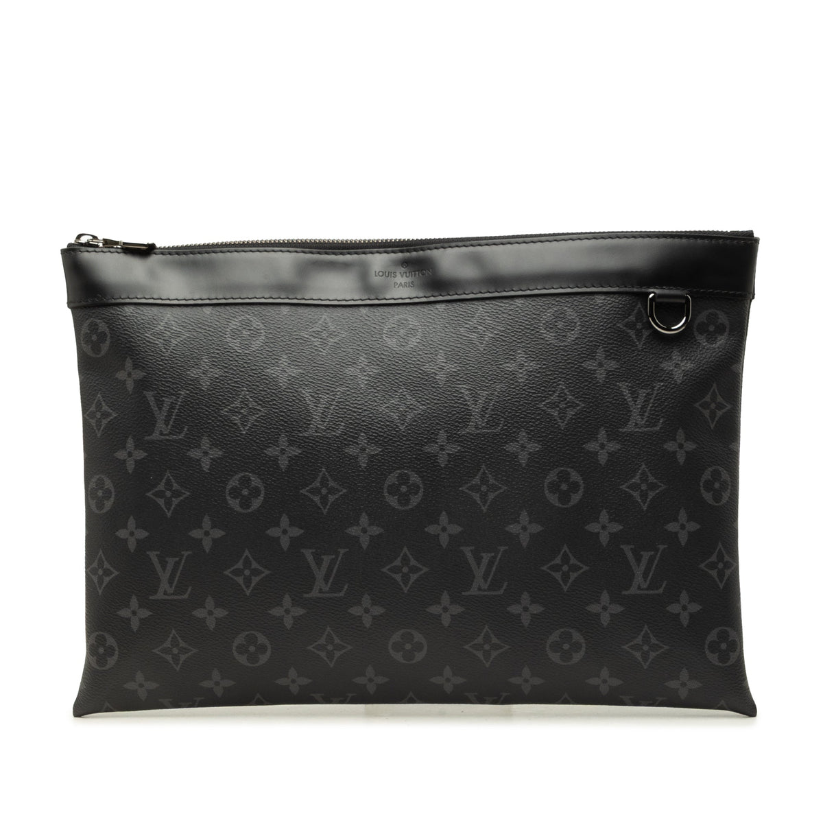 Louis Vuitton Monogram Eclipse Discovery Pochette GM — Black